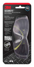 3M SecureFit Anti-Fog Safety Glasses Clear Lens Black/Green Frame - $12.95