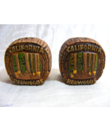 Vintage Plastic California Redwood S&amp;P Shakers 13-c - $24.74