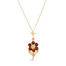 Flower Petite Pendant Small Galaxy Gold GG 14k Solid Yellow Gold Necklac... - £262.96 GBP+