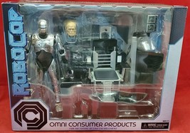 NECA Robocop + Chair SEALED New Omni Consumer Products Battle Damaged Fi... - $59.89