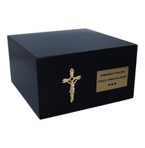 Memorial religious cremation urn Tribute box Funeral urn Burial box for ashes - £122.67 GBP+