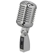 Pyle Pro PDMICR42SL Classic Retro Vintage-Style Dynamic Vocal Microphone (Silve - £63.78 GBP