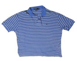 Polo Ralph Lauren Men&#39;s Shirt Light Blue with Navy &amp; White Stripes Size ... - $14.99