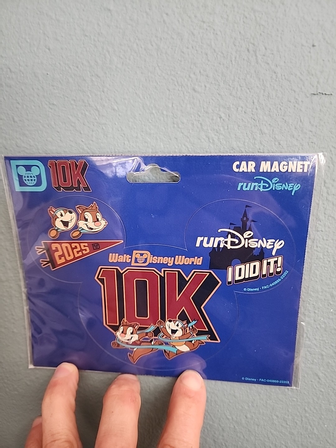 Disney World RunDisney Marathon Weekend Chip &amp; Dale 10k Magnet 2025 - $22.00