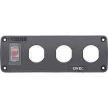 Blue Sea 4367 Water Resistant USB Accessory Panel - 15A Circuit Breaker, 3x Blan - $39.68