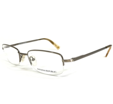 Banana Republic Eyeglasses Frames James JCW Gold Rectangular Half Rim 51-20-140 - £44.66 GBP