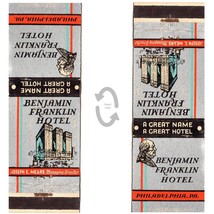 Vintage Matchbook Cover Ben Franklin Hotel Philadelphia PA 1930s Manager name - £7.03 GBP