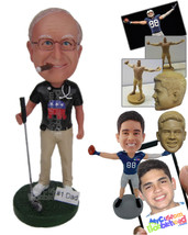 Personalized Bobblehead Doctor Golfer Wearing Casual Attire Having A Game Of Gol - £72.11 GBP