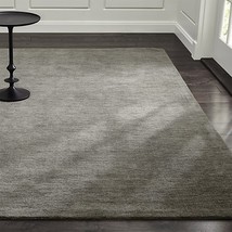 Area Rugs 8' x 10' Baxter Grey Hand Tufted Crate & Barrel Soft Woolen Carpet - $699.00