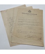 Masonic Letterhead Rainbow Lodge No. 735 Newton Texas A.F. &amp; A.M 1922 - $48.14 CAD