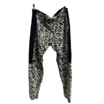 Nike Leggings Womens XL Black White Zebra Print Elastic Waist Cotton - £17.41 GBP