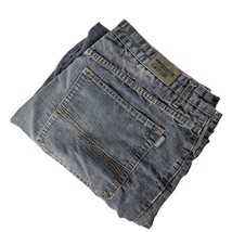 Brooklyn Xpress Men&#39;s Tapered Leg Jeans Size 40 X 34 Dark Blue Wash Y2K - $36.04