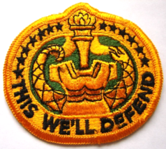 Army Drill Serg EAN T United States “This We’ll Defend” Identification Badge Shoul - £11.85 GBP