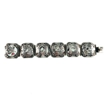 Vintage Mexico Sterlingsilber Panel Armband Gestempelt JE, 6.25 &quot; 36gr - $313.76