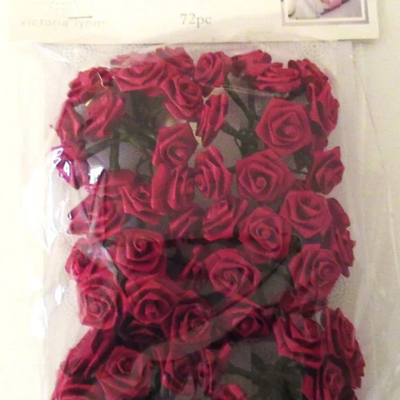 72 ribbon rose picks - £6.14 GBP