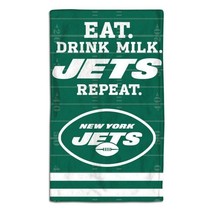 NEW YORK JETS 10&quot;x 17&quot; BABY BURP CLOTH NEW &amp; OFFICIALLY LICENSED - $14.46