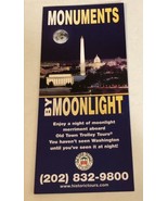 Monuments By Moonlight Brochure Washington DC BR15 - £5.44 GBP