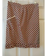 Ladies Home Made Apron - Red, White and Green - Ruffles On Bottom - Reve... - €13,46 EUR
