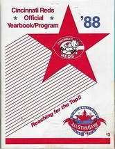 1988 - Cincinnati Reds Baseball Yearbook/Program in Excellent Condition - £19.67 GBP