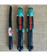 Vintage Halloween Candles Frankenstein Ghost Pumpkin Lot of 3 - $641.35 MXN