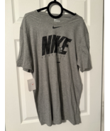 The Nike Baseball Tee Athletic Cut T Shirt Gray w Black Graphic Men&#39;s Sz... - $25.90 CAD