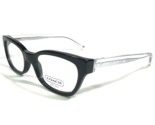 Coach Eyeglasses Frames HC 6042 Hadley 5002 Black Clear Cat Eye 48-17-135 - £40.14 GBP