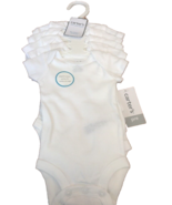 CARTERS PREEMIE P  1-5 PACK WHITE BODYSUITS MUST HAVE FOR ANY NEW BABY-S... - $25.38 CAD