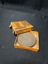 Old CARBORUNDUM 196 Woodsman Logger AXE SHARPENING STONE &amp; BOX Combinati... - $16.39