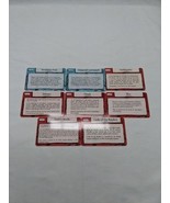 Lot Of (9) Mage Knight 2.0 Unpunched Domain Cards  - $9.80