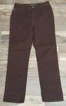 RALPH LAUREN JEANS Womens Authentic Denim Outfitters Brown Pants Size 8 - £18.50 GBP