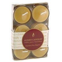 Honey Candle Co. Pure Beeswax Candles Tea Lights 6 count - £14.10 GBP