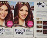 (3 Ct) Clairol Nice &#39;N Easy Permanent Hair Color - 4RV BURGUNDY - £25.09 GBP