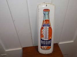 Vintage Mission Orange Of California Metal Advertising Thermometer - $346.50