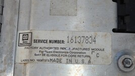 Cadillac Allante OEM Radio CD Cassette AC Climate Control **SALVAGE FOR PARTS** image 9