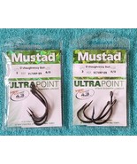 TWO (2) Mustad - 9174NP-BR - 6/0 - O&#39;Shaughnessy HOOKS - 3-PACKS - FISHI... - €5,13 EUR