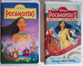 Disney Pocahontas &amp; Pocahontas 2 Ll Journey To A New World Vhs 1996 Mint Tested - £15.66 GBP