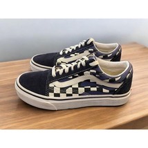 Blue Vans Tennis Shoes Sneakers Checked Unisex Male Sz 5 Female Sz 6.5 Kids - £18.02 GBP