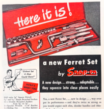 1948 Snap On Tools Corp Advertisement Ferret Socket Set Shop Vintage Too... - $24.99