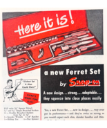 1948 Snap On Tools Corp Advertisement Ferret Socket Set Shop Vintage Too... - $459.19 MXN