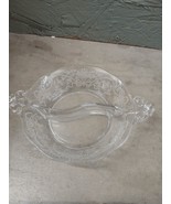 Fostoria Two Part Relish Bowl in the Corsage Etch - $244.35 MXN