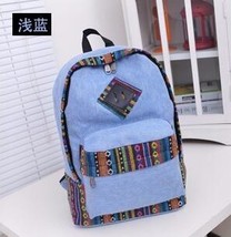 Ladies Laptop Backpack Women Canvas Backpack School Ladies Girls Teenage... - £22.11 GBP