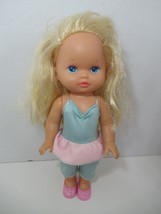 Mattel vintage Lil Little Miss Doll USED blue pink outfit shoes 1988 - £10.63 GBP