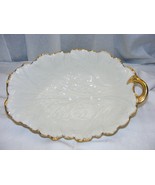 Vintage China by LenoxLarge 13&quot; Bowl Platter Embossed Leaf Heavy Gold Ha... - €153,20 EUR