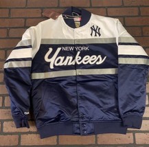 Yankees Mitchell &amp; Ness Especial Texto Resistente Chaqueta S M L XL 2XL 3XL 4XL - £101.33 GBP+