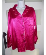 Gilligan &amp; O&#39;Malley Hot Pink LS Sleep Shirt Size L Women&#39;s NEW - $27.45 CAD