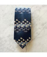 MC Escher Sky and Water Design Men&#39;s Silk Neck Tie Blue Cream Flying Fis... - $528.07 MXN