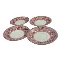 vtg Johnson Bros England Historic America Set Of 4 Replacement Saucer FOR Teacup - £37.36 GBP