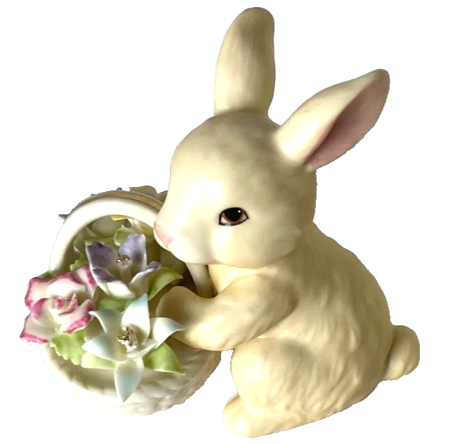 Lenox Bunny's Basket Of Flowers 3.5'' - $20.24