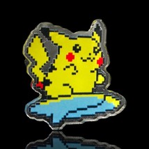 Surfing Pikachu Pokémon Acrylic Pins | 90s Nostalgia Pokémon Yellow  - £0.00 GBP