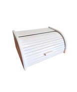 White bread box, large bread bin made from beech wood, decorative wooden... - £78.63 GBP